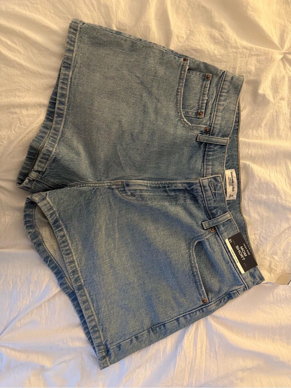 Abercrombie & Fitch Light Blue Denim Shorts